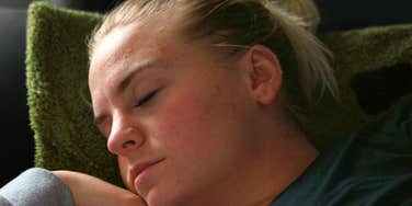 Person does rare thing while they sleep.