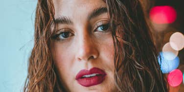 Woman has the evil eye.