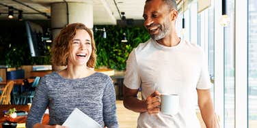 Person dating someone they work with.