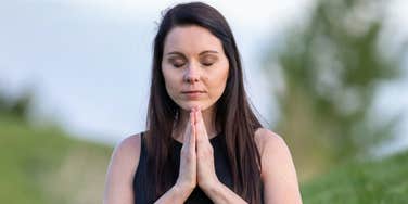 Yoga changes woman's life.