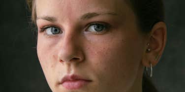 Young woman never ignores yuk factor.
