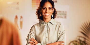 Focused professional taking small strategic actions at work showing the art of getting ahead and the habits of people who always have an edge