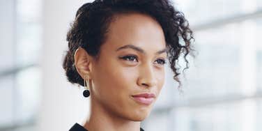 Self-confident person.