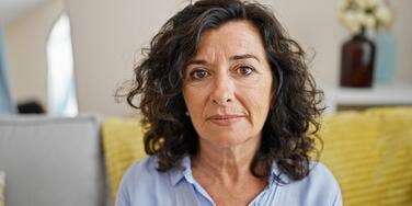 gen X woman looking annoyed about to complain