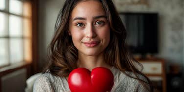 Woman is big-hearted.