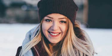 Woman protects peace.