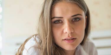 sad needy woman feeling insecure