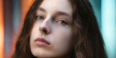 Woman has psychic awareness.