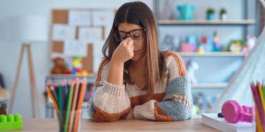 frustrated teacher whose students didn't do their homework