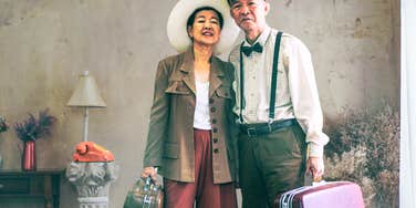 Older couple who fell in love on vacation sharing their forgotten travel lessons 