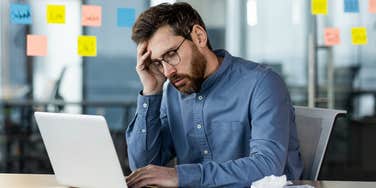 man frustrated over not getting promoted