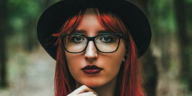 Woman has boundaries that protect her from vampire energy.