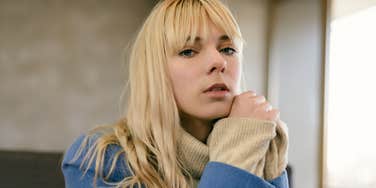 observant woman thinking