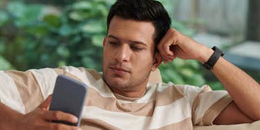 Guy goes quiet and stops texting when he is out.