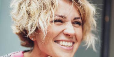 Woman is living well and happy.