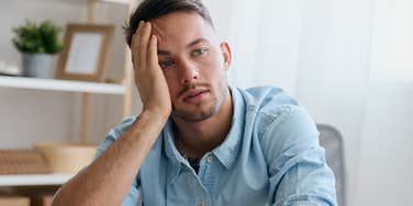 sad man feeling like a failure in life