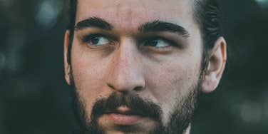 Man is not over his ex.