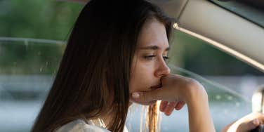 Woman is broken by living a normal life.