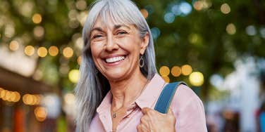 smiling older woman with honest, old-school principles