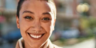 kindhearted woman smiling 