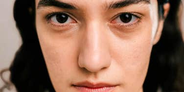 serious passive-aggressive person staring rudely