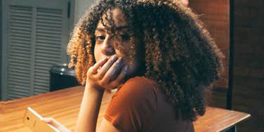 Unbothered woman ready to deal with miserable people 