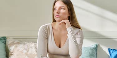 sad pensive woman who has lost motivation in life