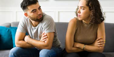 couple headed for divorce at odds with each other