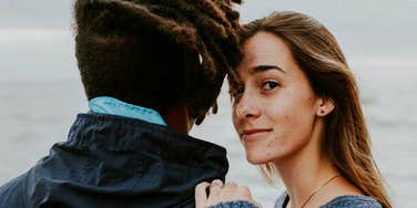 Woman stops expexting things from her relationship with a man.