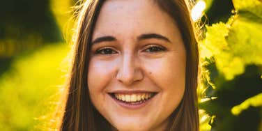 Woman is a magnetic listener people open up to.