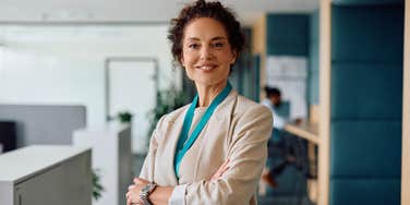 confident female CEO