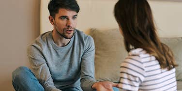 condescending husband talking down to his wife