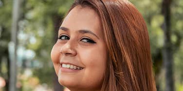 Woman has rare traits.