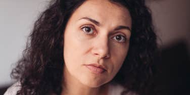 highly intelligent and annoyed irritated woman