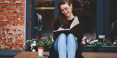 woman enjoying her hobbies