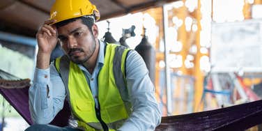 frustrated worker who has given up on his income ever matching the cost of living