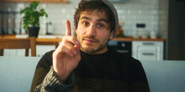 rude man wasting people's time with pointless conversation