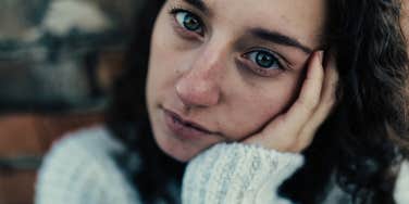 sad isolated woman with zero friends feeling sorry for herself