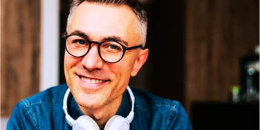 Handsome man doesn't have to say a word to get immediate respect