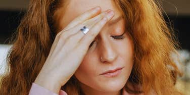 Woman has a habit of overthinking.