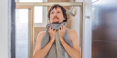 Wife Disagrees With How Husband Dries Himself After A Shower