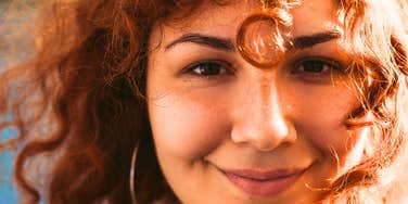 high iq woman smiling