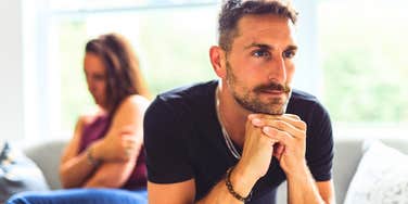 husband regretting saying mean things to his wife after argument