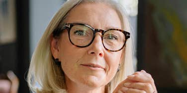 Middle class woman justifies purchase.