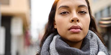 Woman with habits that make her more miserable outside 