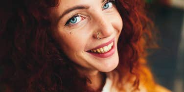 smiling spiritually gifted woman with special abilities