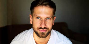 Man staring directly into camera.