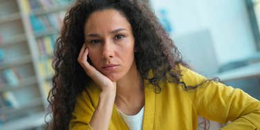 highly sensitive woman feeling drained emotionally
