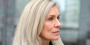 Healthy habits were aging woman.