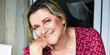 Woman learns to stop being so hard on herself.